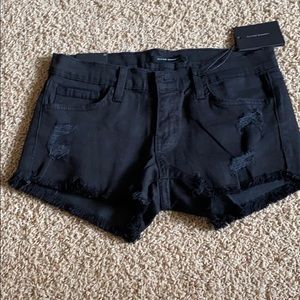 NWT flying monkey black denim shorts 26